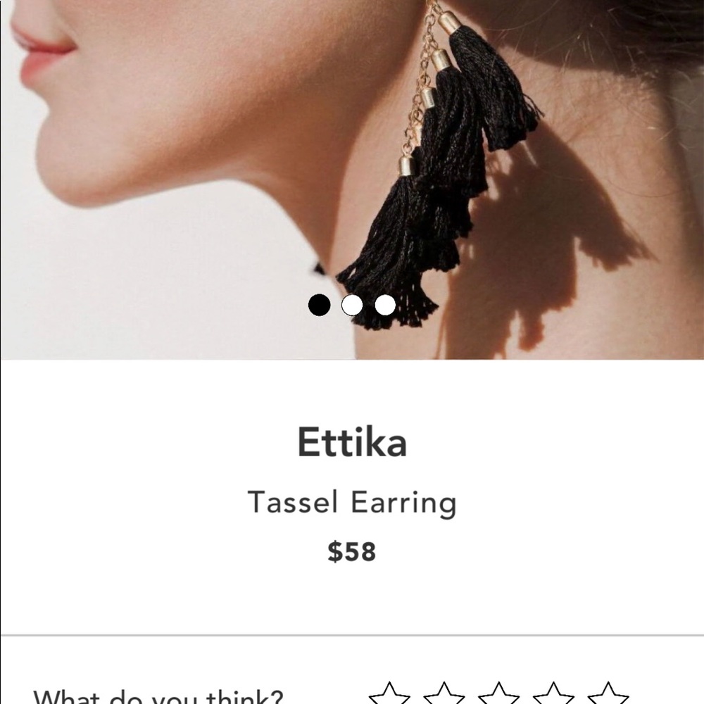 Ettika tassel earrings